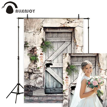 

Allenjoy photophone backdrop outdoor vintage door newborn wedding baby shower photo background photography photobppth props