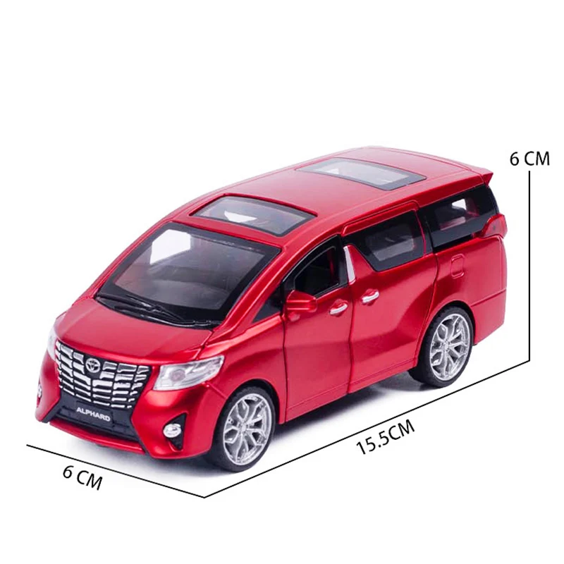 Новинка 1:32 Игрушечная модель автомобиля Toyata Alphard MPV из сплава, игрушечные машинки, игрушечные машинки,, детские игрушки для детей, подарки, игрушка для мальчика