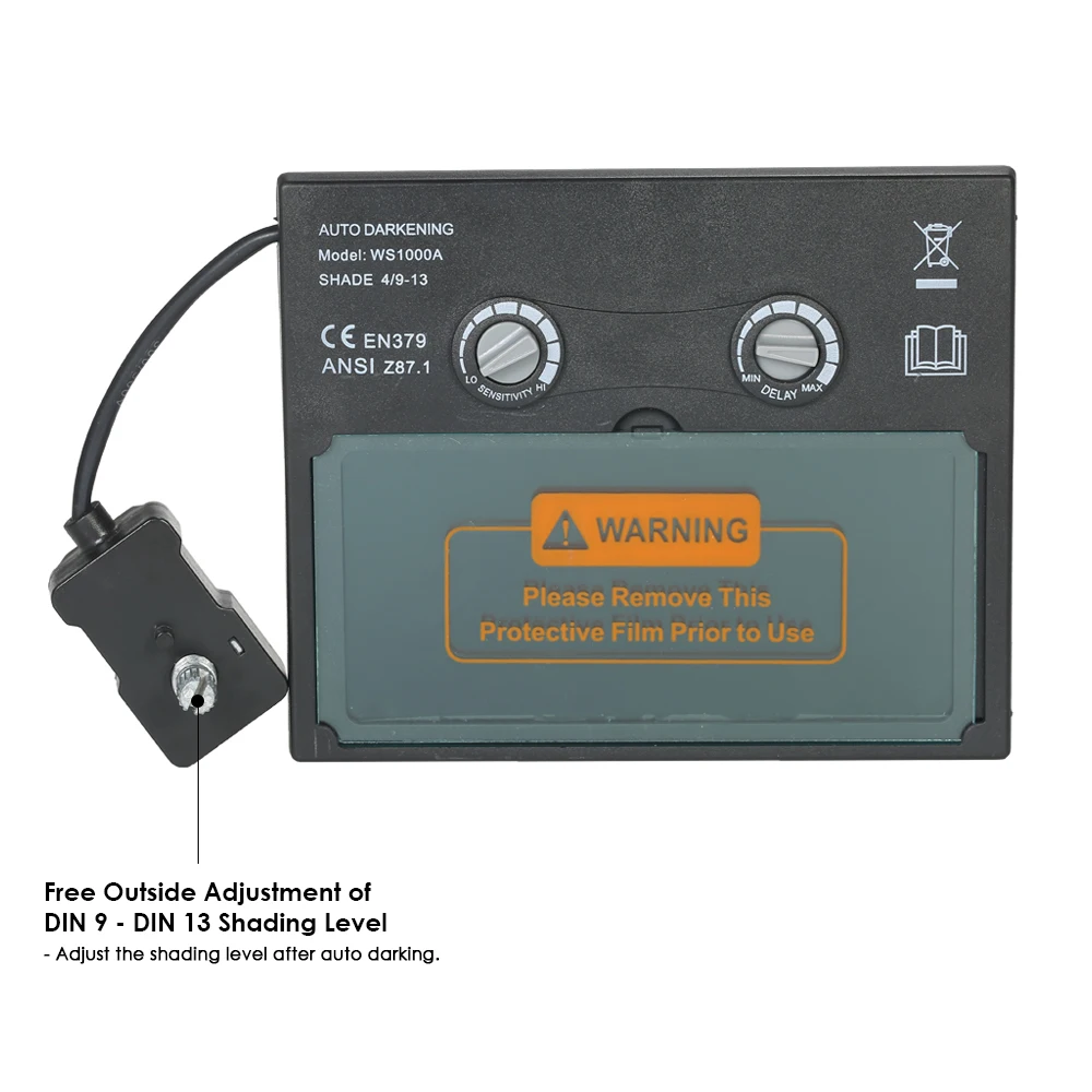 Горячая новинка Meterk Солнечная энергия Сварочные шлемы авто затемнение паяльная