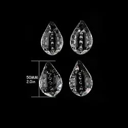 Новинка 10 шт. 50 мм прозрачная Светоотражающая Призма различной формы стеклянная лампа подвесные люстры капли для люстры аксессуары
