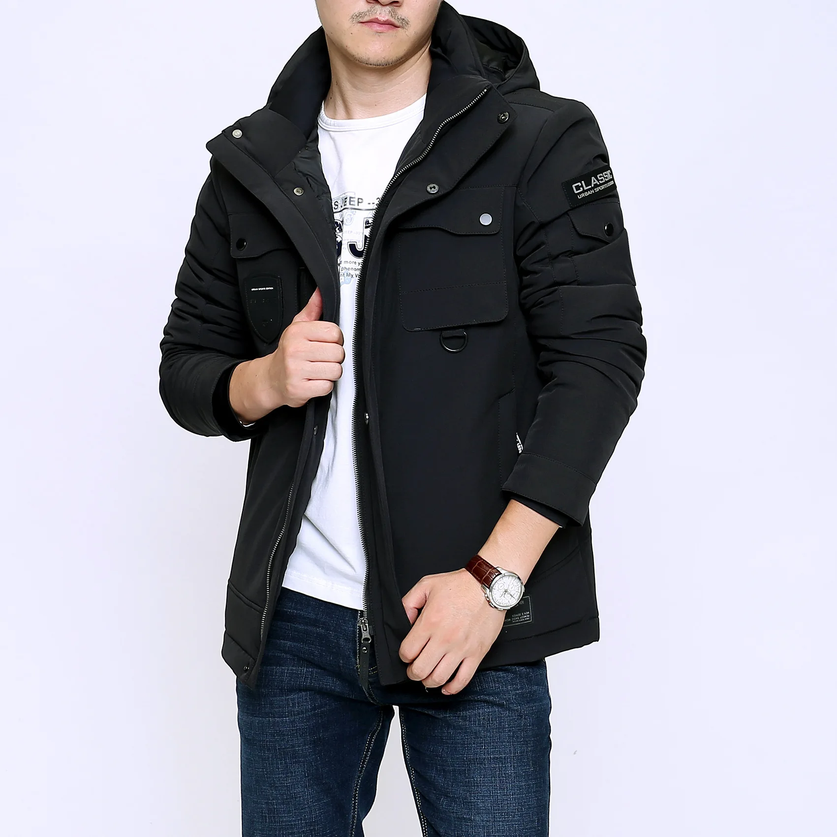 New Style Men's MEN'S down Jacket Men'S Wear Light Thick Autumn And Winter down Jacket Coat Plus-sized