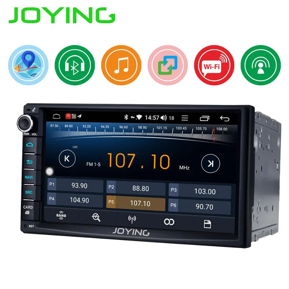 

JOYIN 2 din car radio Android 8.1 universal head unit GPS Navigation stereio audio player USB support SWC/WIFI/BT/SWC/fast boot