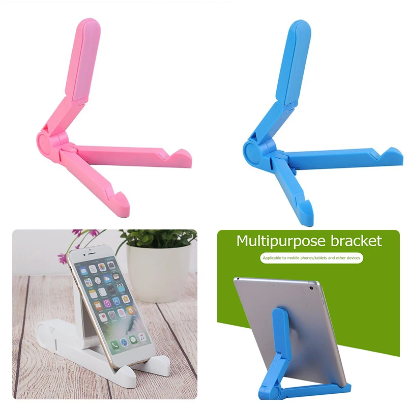 

Foldable Phone Tablet Stand Holder with Wide Scope of Application Simplicity Adjustable Deskt Table Mount Support Bracket Newest