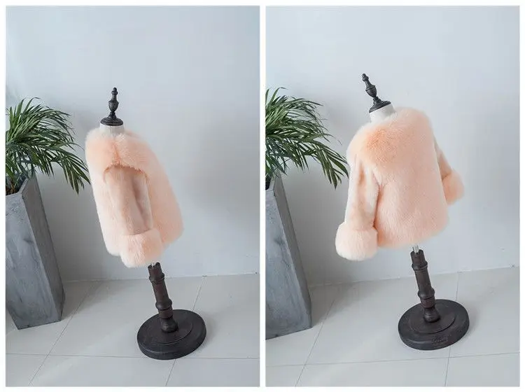 Детский осенне-зимний жилет детское пальто с искусственным лисьим мехом утепленная хлопковая Роскошная верхняя одежда принцессы для девочек