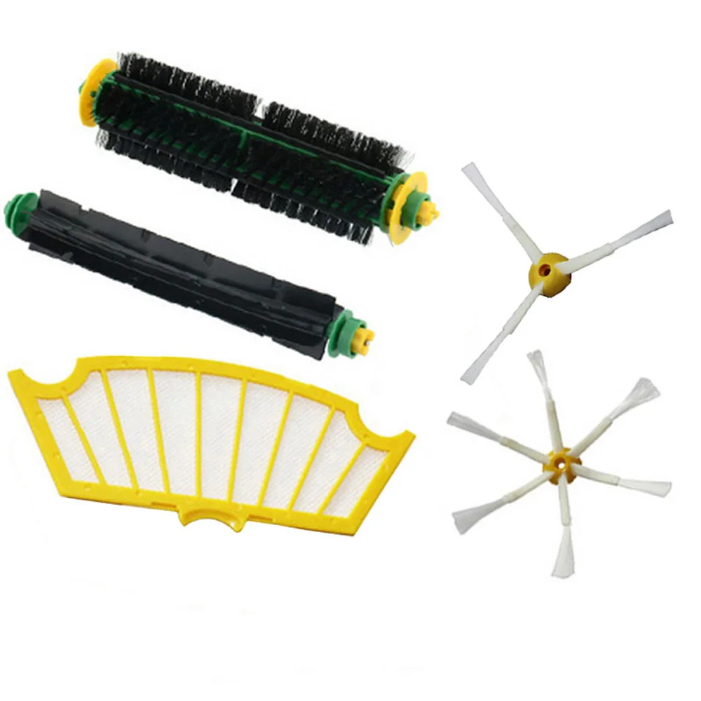 1 Set Hair Rubber Brush Kit Suitable For IRobot Roomba 500 520 530 540 550 560