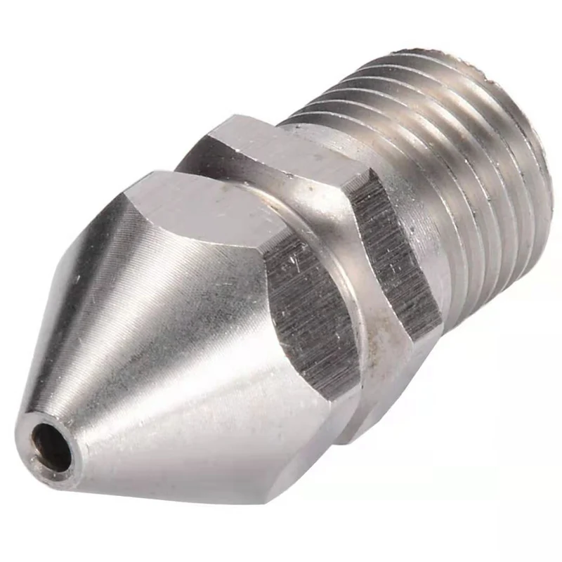 4Jet Pressure Washer Nozzle Forward Hole Cleaning Drain Sewer Cleaning Pipe Spray Rotary Clearning