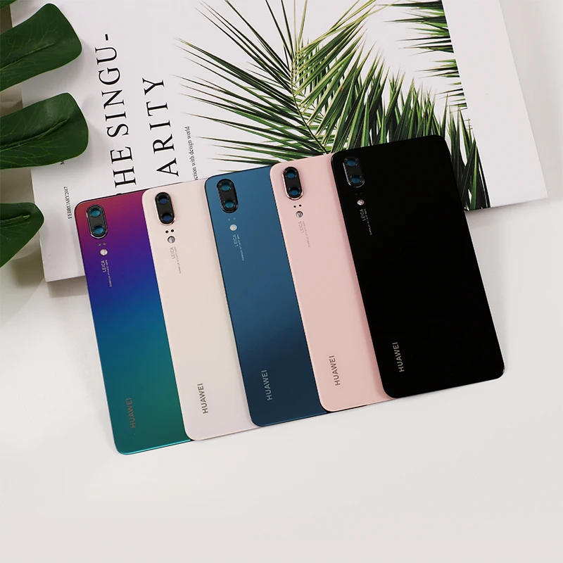 Новый Оригинальный стеклянный чехол для Huawei P20 задняя крышка корпуса Запасные