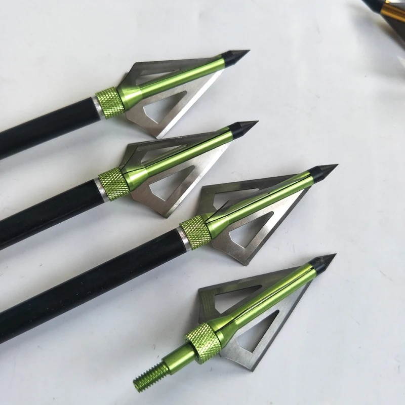 6 шт. охотничьи стрелы советы по стрельбе из лука Broadhead 100 зернистые для соединения