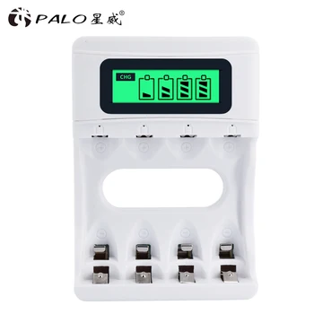 

4 Slots Charging Battery Charger Short Circuit Protection AAA / AA Rechargeable Battery High Quality LCD Display Battery Charger