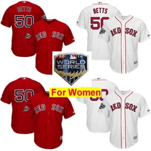 Новинка,, женская футболка Boston David Ortiz Mookie Betts, World