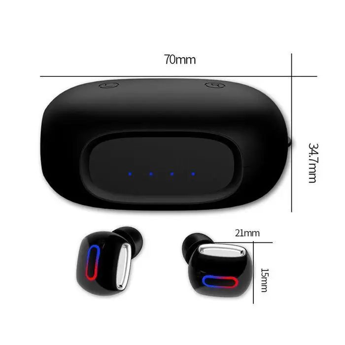 Мини TWS портативные беспроводные наушники Bluetooth Hifi стерео водонепроницаемые наушники-вкладыши беспроводные наушники водонепроницаемые с зарядным устройством