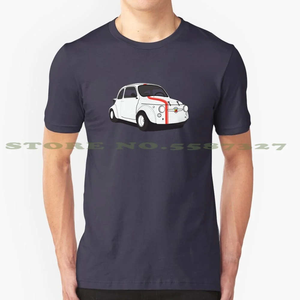 Classic Fiat 500 595Ss Abarth Nero Bianco Tshirt Per Uomo Donna Fiat 500 Classic Fiat Abarth 595 595Ss Cinquecento Cinquino 500
