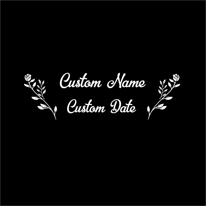 Wedding Cards and Gifts Box Vinyl Sticker Personalized Names Date Decals Custom Stickers For Wedding Boxs Art Decoration 