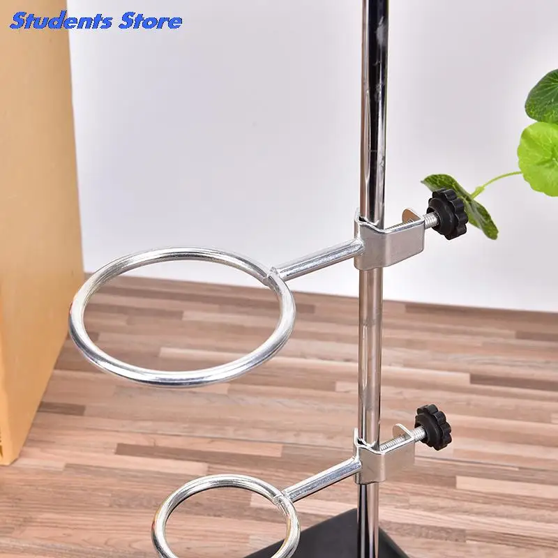 1 Set 50CM Laboratory Ring Stand High Retort Stand Iron With Clamp Clip School Education Equipment Supplies Hot Sale