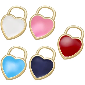

ZHUKOU 9x13.5mm Brass mini heart charms for jewelry making handmade diy earring charms jewelry accessories Supplies model:VD730