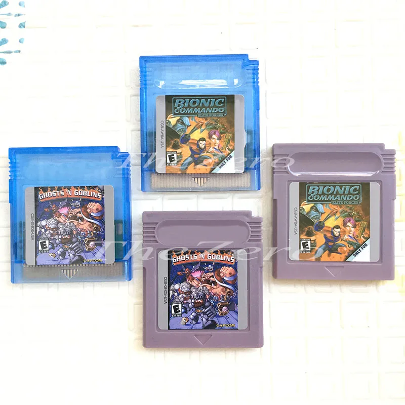 

Video Game for 16 Bit Cartridge Game Console Card Bionic Commando: Elite Forces Ghosts N Goblins Grey/Biue shell
