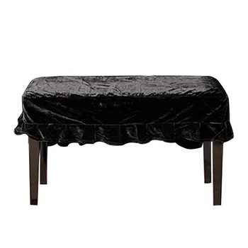 

Piano Cover Durable With Bench Cover Protective Macrame Anti-scratch Beautiful Soft Velvet Dust-Proof Decorated Hand Wash Home