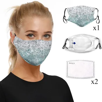 

Unisex Face Mask Washable Dustproof Windproof Anti Fog Haze Pollution Mask Reusable Breathable With PM2.5 Filter Mask Masque