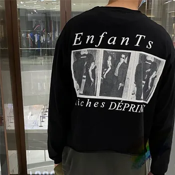 

Vintage ERD Long sleeve T-Shirt Men Women 1:1 Top Quality BULLY Retro black and white photo printing Tee E.R.D T Shirt