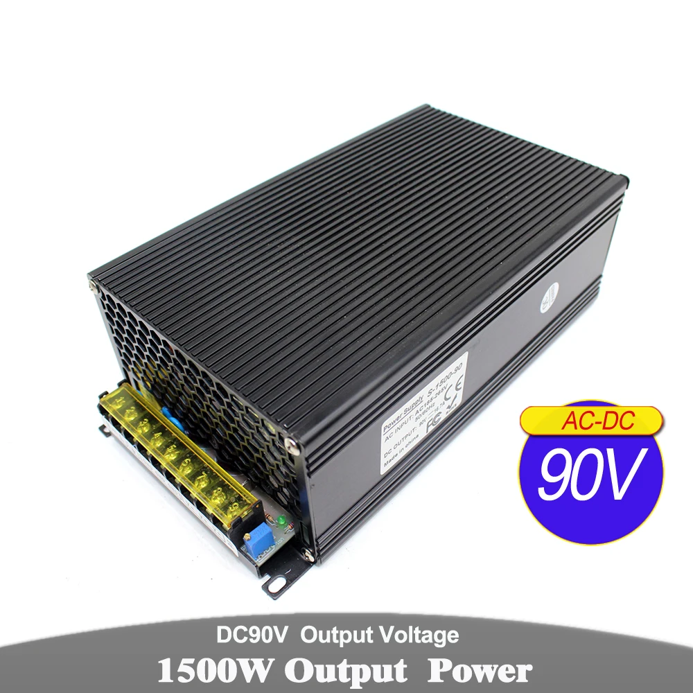 

Regulated DC90V Power Supply Switch 16.7A 1500W Transformer 110V 220V AC-DC 90V Powers Source Unit for CNC Router Stepper Motor