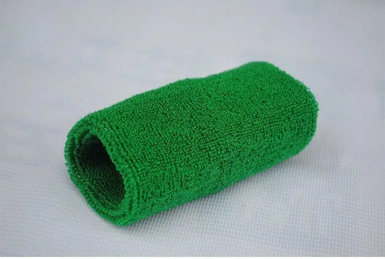 Leather Wristband Bracelet 15cm Basketball Gym Unisex Sports Cotton Sweat Band Sweatband Wrist