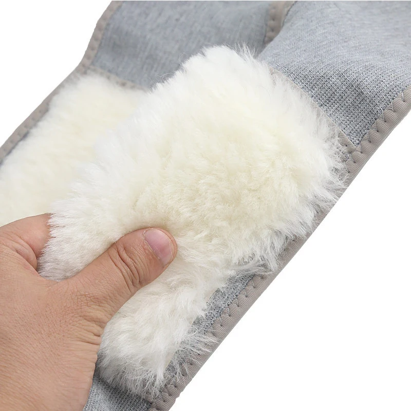 1Pair Winter Thicken Wool Warm Fur Thermal Knee Warmer Leg Sleeve Winter Outdoor