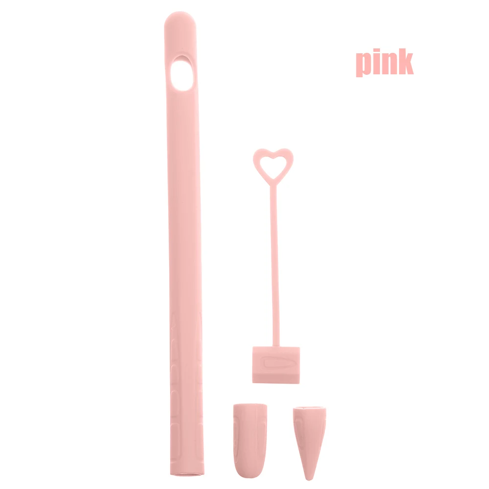 pink Стилус, мягкий силиконовый чехол, совместимый с Apple Pencil, чехол, совместимый с iPad, планшет, стилус, защитный чехол - Цвета: pink