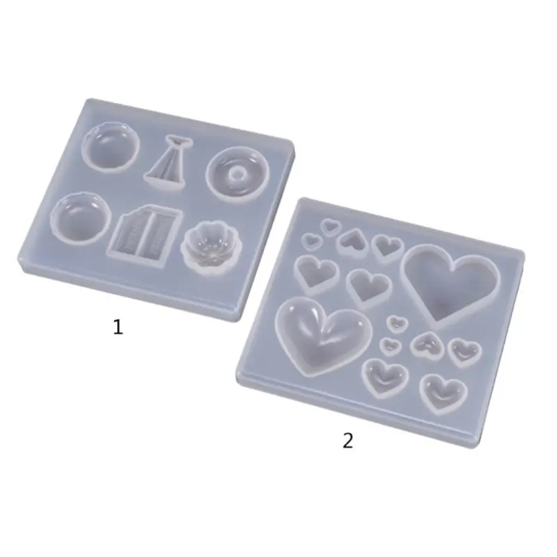 Ювелирные изделия DIY Кристалл эпоксидной формы сердце конфеты в форме сердца патч драгоценный камень плесень