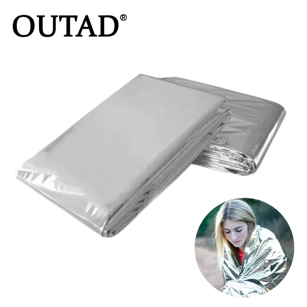 

OUTAD Cold-proof Military First Aid Emergency Blanket Survival Rescue Curtain Outdoor Life-saving Tent Reusable Sleeping Bag