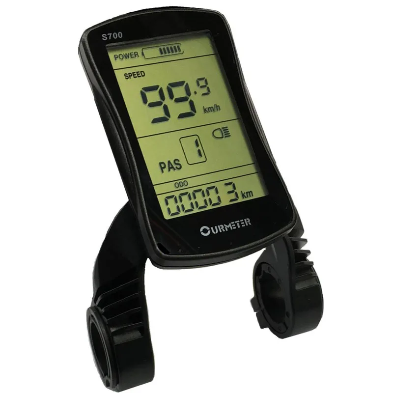Cyrusher LCD-S700 специальный инструмент для литиевых батарей электрический велосипед - Цвет: Черный