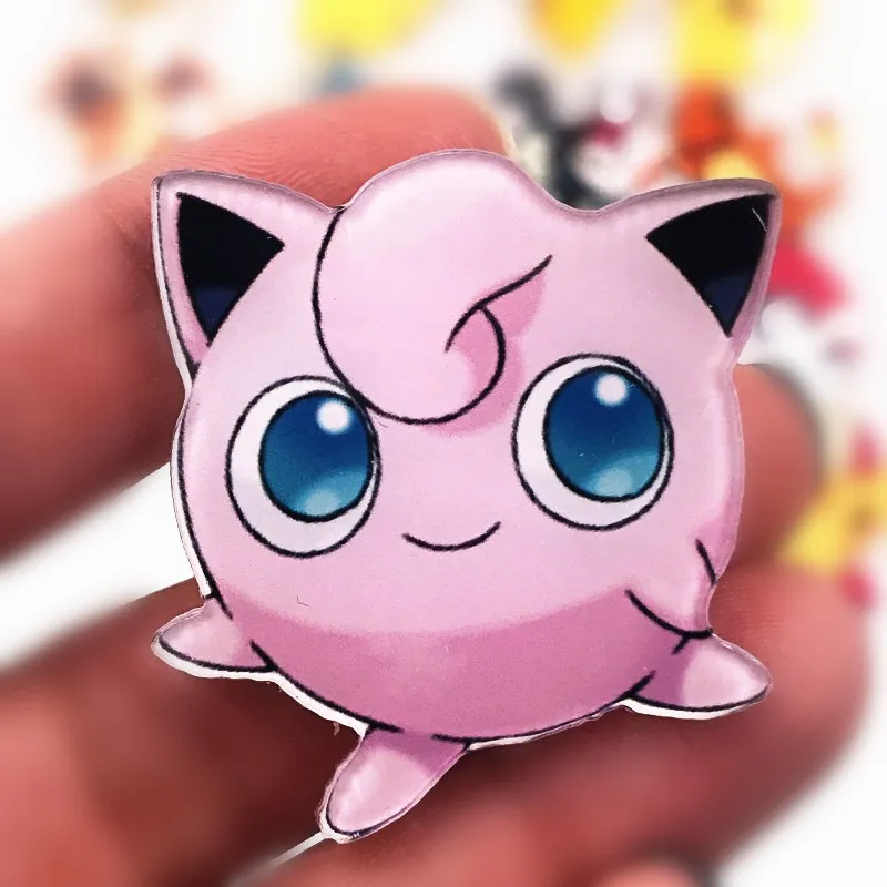 1 шт. Высокое качество брошь аниме персонаж Jigglypuff значок акриловая булавка для