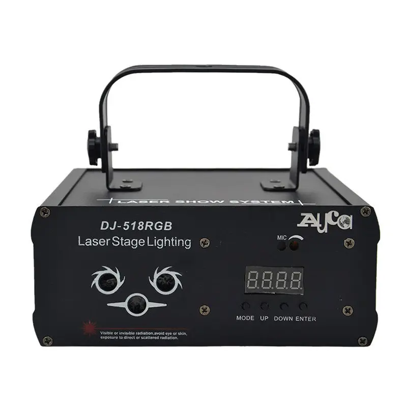 Миниатюрный RGB проектор AUCD 400 МВт 8 больших проекторов Смешанная водяная волна