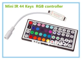 

100pcs/lot wholesale DC12v 44 key ir led rgb remote controller for 5050/3528 led strip light