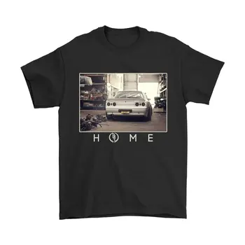 Horizonte de Hogar Jdm R32 Camiseta Impresa Verano Estilo Camisetas Hombre Harajuku Top Fitness Marca Ropa Nueva Moda T