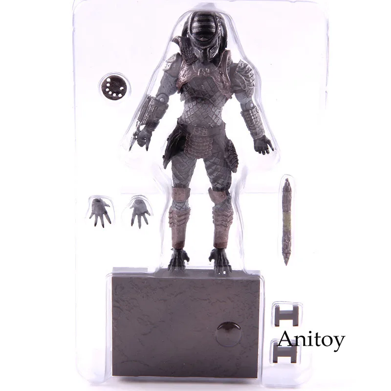 Hiya игрушки изысканный мини Хищник 2 фигурки воин кабан старец Хищник игрушки ПВХ фигурка Коллекционная модель игрушки - Цвет: A no colorful box