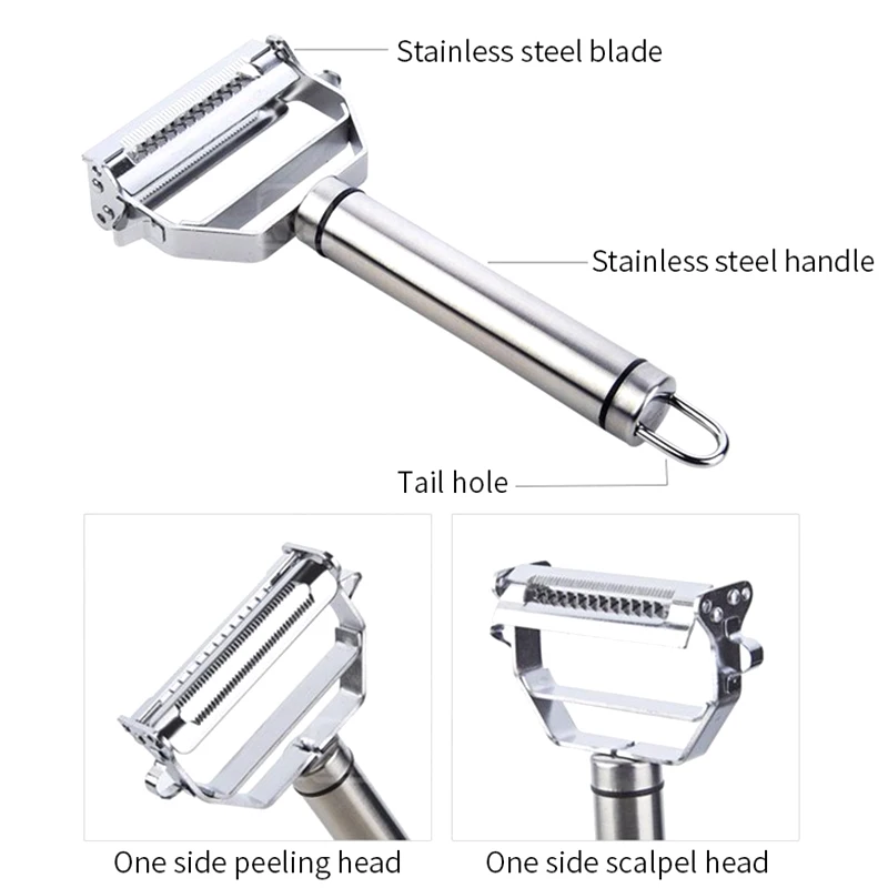 Овощечистка из нержавеющей стали терка многофункциональная овощная фруктовая кожура измельчитель слайсер терка для домашнего кухонного инструмента Аксессуары