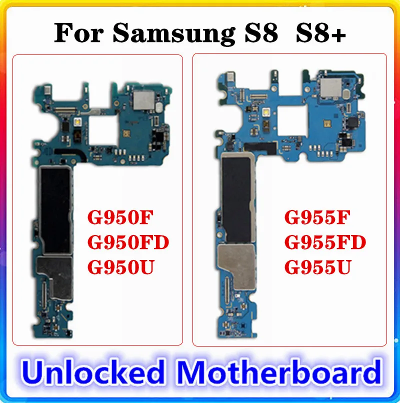 Материнская плата для Samsung Galaxy S8 G950F G950FD G950U материнская + G955F G955FD G955U Замена