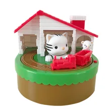 Tirelire électronique sécurisée pour enfant, cadeau d'anniversaire, noël, chat mignon, souris, antivol automatique, pièce de monnaie