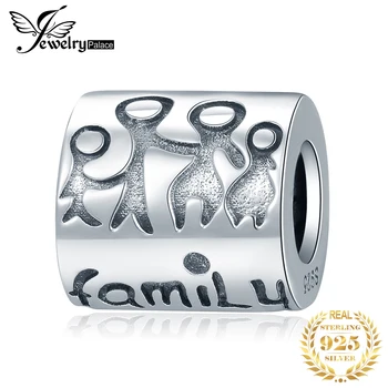 

JewelryPalace Family 925 Sterling Silver Beads Charms Silver 925 Original For Bracelet Silver 925 original For Jewelry Making