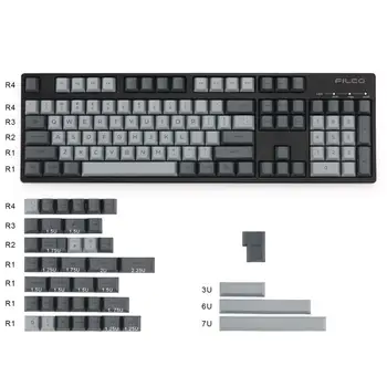 

Cement Grey keycaps cherry profile Dye-subbed145 keys for mx mechanical keyboard