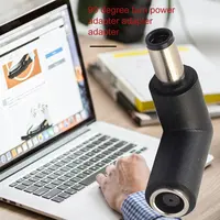 connector מתאם ישר ראש 7.4 * 5.0 Elbow DC Power מטען מתאם ממיר Connector עבור DELL HP 7.4X5.0 כדי 7.4X5.0mm (3)