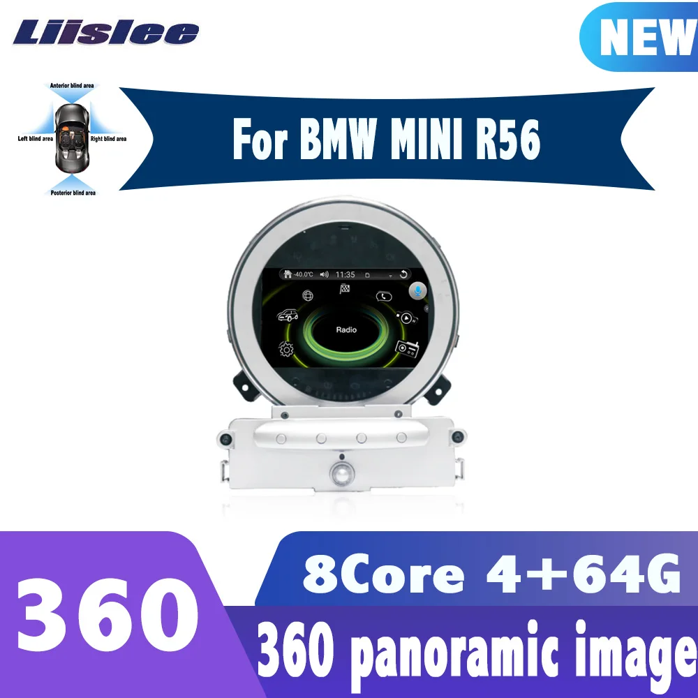 7 дюймов Android 10 0 360 камера для BMW Mini R56 2007 2008 2009 2010 автомобильный Радио Навигация