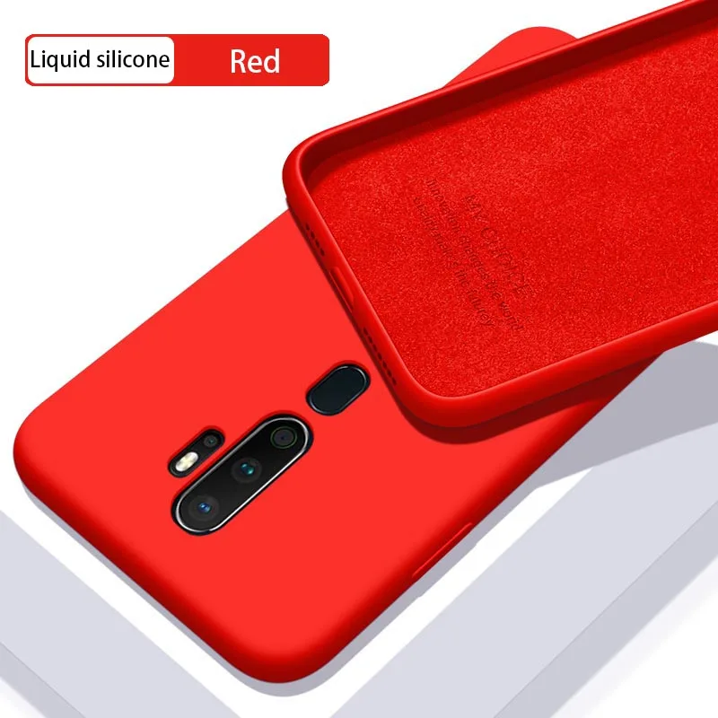 

Liquid silicone case For oppo a11x a11 ax11 a9 2020 a5 2020 F11 F11PRO Bumper Housing design Coque Protective Cover