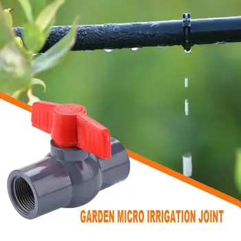 

Irrigating Straight-through Ball Valve Garden Watering Fitting Plastic Two-way Aquarium Connector for Garden Gadgets