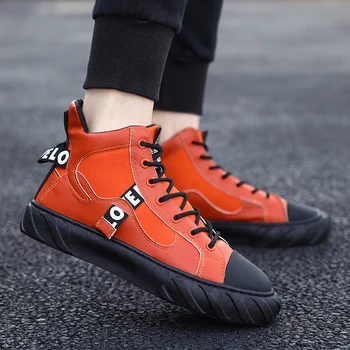 

BIGFIRSE Men Fashion Shoes High-top Shoes New Style Hip-hop Sneaker for Man Leisure Shoes 2019 Zapatos Hombre Men Casual Shoes
