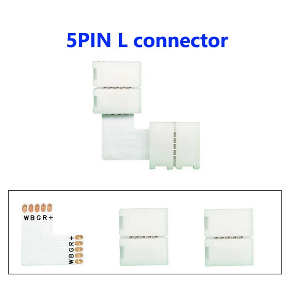 ตัวเลือกสินค้า ตัวเชื่อมต่อ LED Strip Light คุณภาพสูง 5 ชิ้น พร้อมบัดกรีฟรี