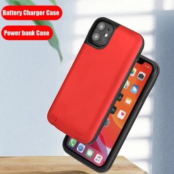 Iphone 11 プロマックス 6 6s 7 8 プラスバッテリー充電器ケースポータブル超軽量バッテリー充電ケース iphone 11 × xr xs 最大