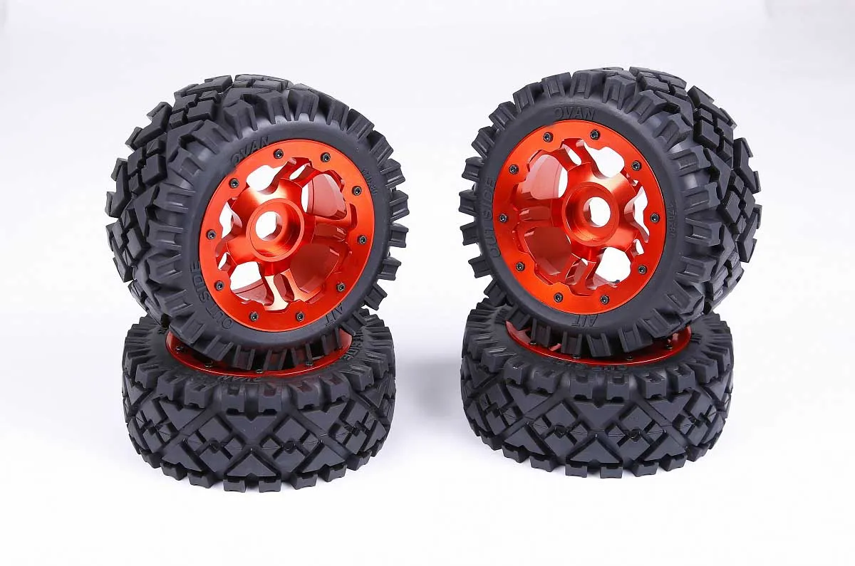 CNC сплав металла ступицы колеса Набор для 1/5 HPI ROFUN Rovan KM Baja 5B Rc части автомобиля