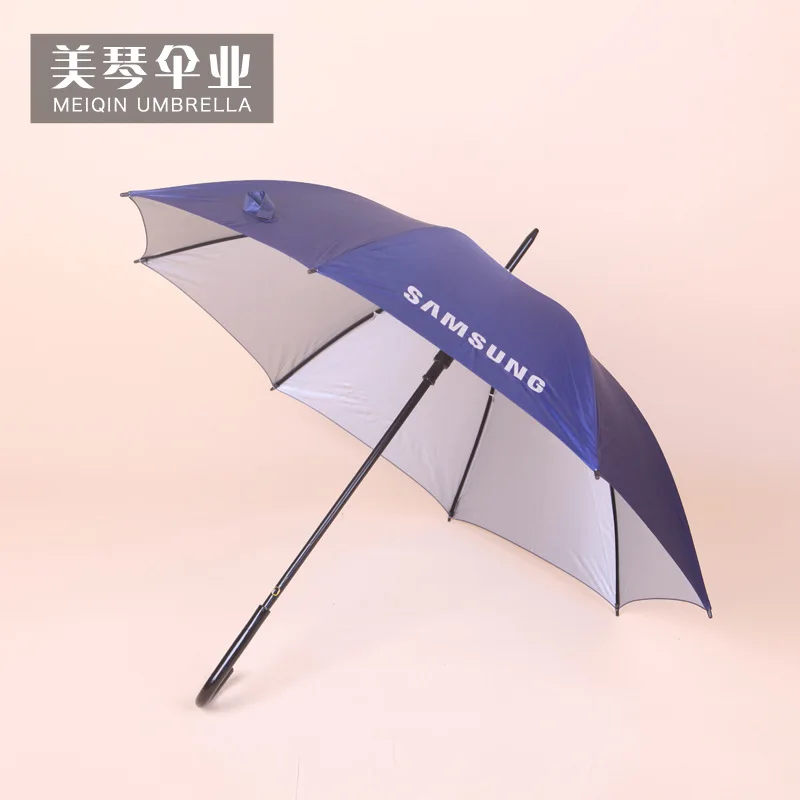 

Silver Colloid Double Sink Bone 8K Self-opening Umbrella Advertising Umbrella Can Be Printed Logo Umbrella Customizable