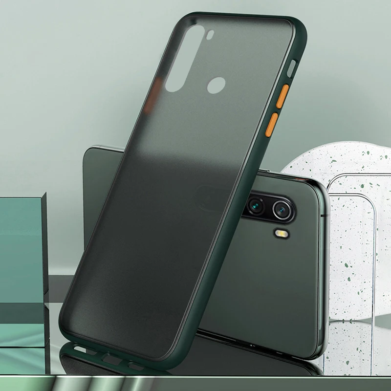Прозрачный матовый чехол с рамкой для xiaomi redmi note 8 pro 8t 8a 7a 7 k30 силиконовый xiomi mi 10 9